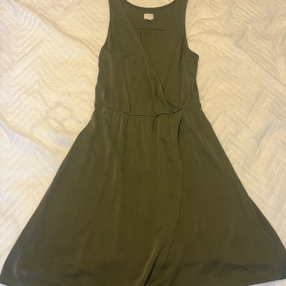 A New Day Olive Green Sleeveless Dress